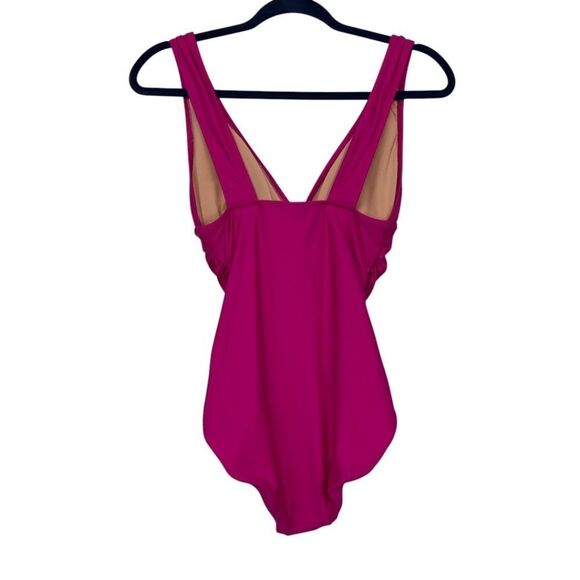 J. Crew Ruched V-Neck Swimsuit NWT - Picture 3 of 7